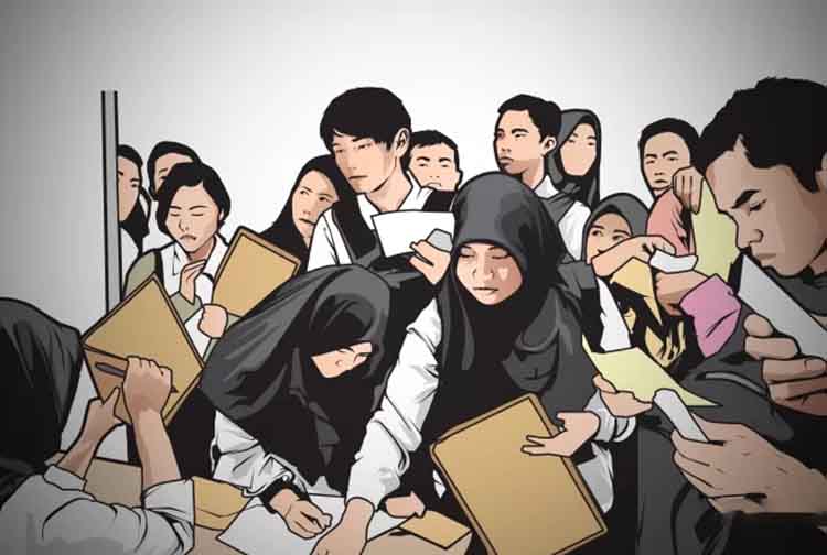 Ilustrasi pencari kerja