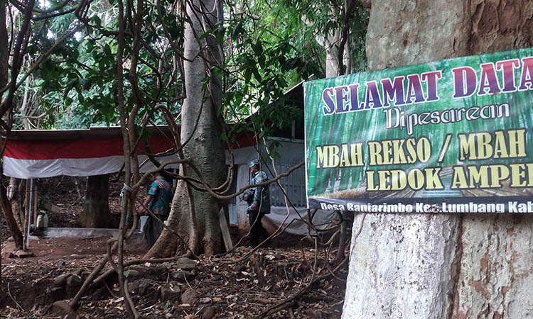 PESAREAN: Area makam Mbah Raden yang dikenal masih alami lantaran minim sentuhan pembangunan.