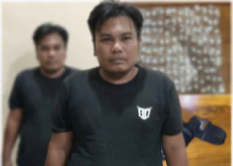 TERSANGKA: Bambang Sumantri, dibekuk Satresnarkoba Polres Probolinggo Kota setelah disangka mengedarkan narkoba, Kamis (20/6).