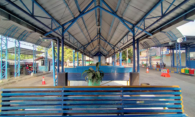 INFRASTRUKTUR: Sejumlah sarana dan prasarana yang disiapkan pihak Terminal Tipe A Pandaan untuk pengoperasian rute baru, Juanda-Pandaan.
