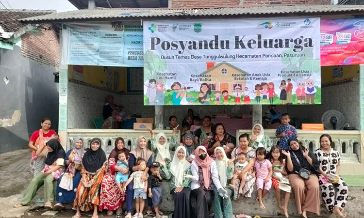 SEMAKIN DEKAT: Pelaksanaan Posyandu Keluarga di Dusun Temas, Desa Tunggulwulung, Kecamatan Pandaan yang membuat layanan kesehatan semakin dekat.