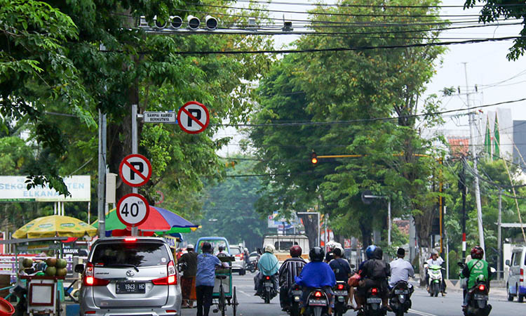 CCTV: Salah satu kamera CCTV yang ada di wilayah hukum Polres Pasuruan Kota. Kapolres berencana untuk memperbanyak mata elang di wilayah hukum Polres Pasuruan Kota.