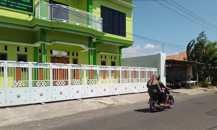TKP: Kantor MWCNU Leces yang sebagai lokasi hilangnya dua sepeda motor milik anggota PMII