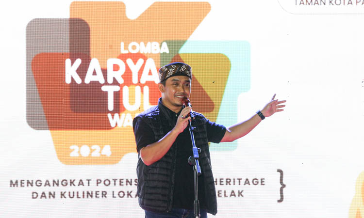 DUKUNG: Wakil Wali Kota Pasuruan Adi Wibowo, S.T.P., M.Si mengapresiasi gelaran LKTW yang banyak memberikan rekomendasi untuk kemajuan Kota Pasuruan.