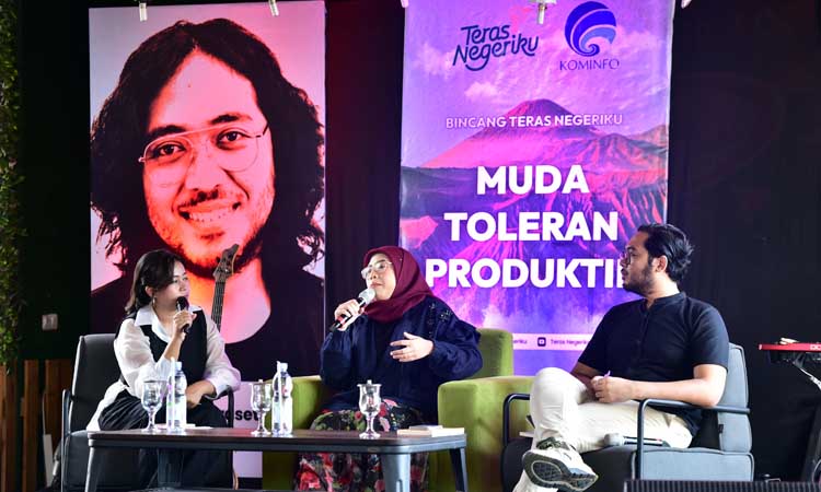 Suasana Bincang Teras Negeriku dengan tema &ldquo;Muda Toleran dan Produktif&rdquo; di Kota Probolinggo, Jawa Timur pada Rabu (11/9/24).