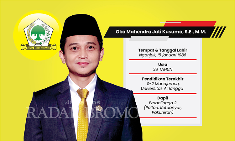 Ketua DPRD Kabupaten Probolinggo, Oka Mahendra Jati Kusuma, S.E., M.M.
