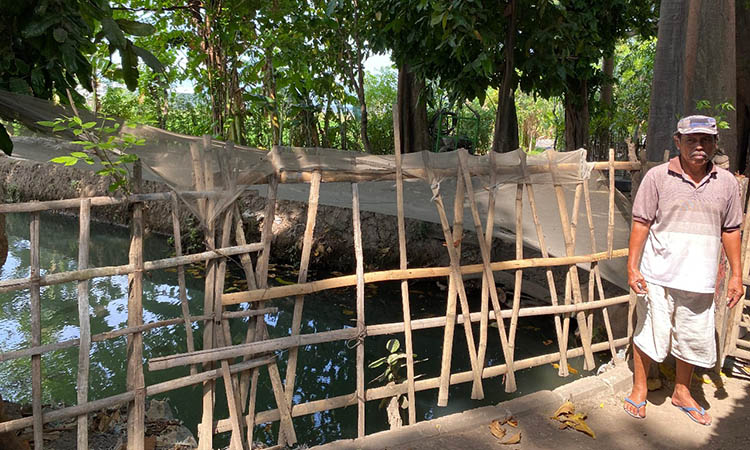MATA AIR: Sumber mata air/sendang Sumber Arum yang dipercaya keramat oleh masyarakat, di Kelurahan Mangunharjo, Kecamatan Mayangan, Kota Probolinggo.
