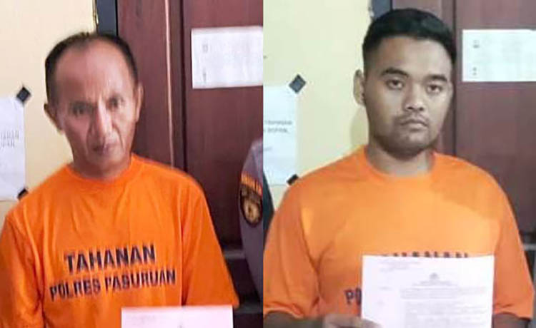 DITAHAN: Hasan Syakor dan Saifulloh &nbsp;yang kini berusuan dengan hukum.