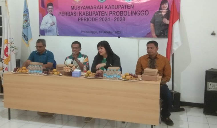 MUSKAB: Proses pemilihan Ketua Umum Persatuan Bola Basket Seluruh Indonesia (Perbasi) Kabupaten Probolinggo untuk periode 2024-2028.