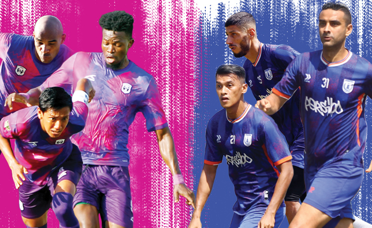 BAKAL BERHADAPAN: Otavio Dutra, Vikor Barata dan Lerby Aliandri, yang memperkuat Persibo Bojonegoro. Ismaeel Salim Dunga, Joalison dos Santos dan Sjaiful Indra yang akan mengisi starting eleven.