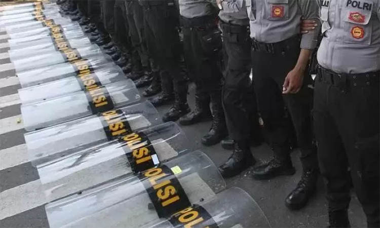 Ilustrasi pengamanan polisi