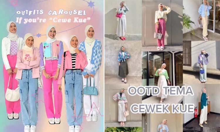 Outfit ala Cewek Kue yang kini lagi ngetren.