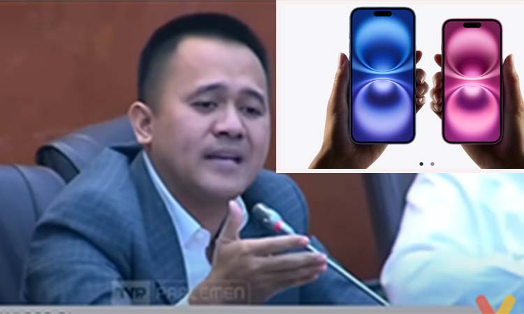 Anggota DPR RI dari Dapil Pasuruan-Probolinggo saat rapat dengan Menteri BUMN Erick Thohir. Inset Iphone 16.