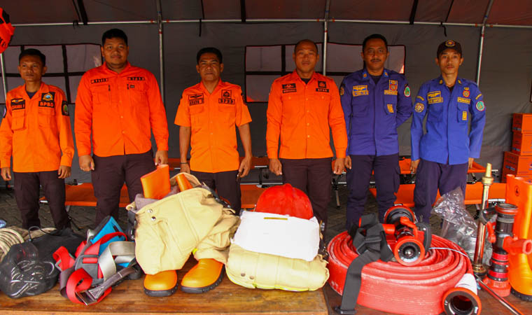 ANTISIPASI: Apel kesiapsiagaan bencana yang digelar BPBD M Zubaidillah/Jawa Pos Radar Bromo)