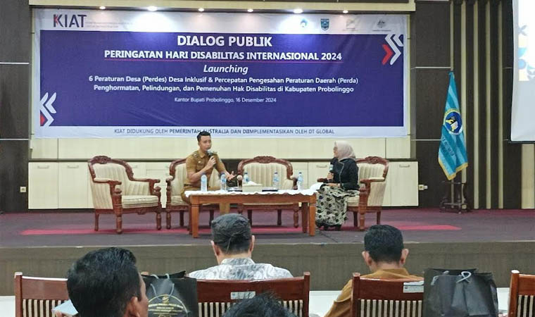 Dialog publik peringatan Hari Disabilitas Internasional tahun 2024, Persatuan Tunanetra Indonesia (Pertuni) Kabupaten Probolinggo.
