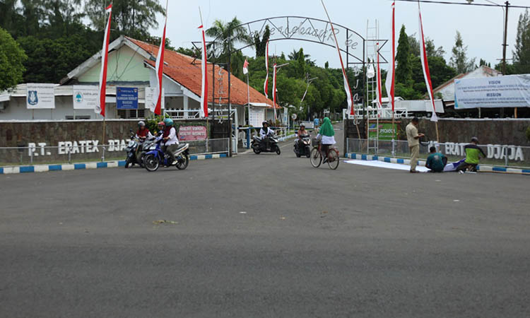 SEKARANG: Bekas pabrik gula Oemboel yang kini menjadi pabrik Eratex Djaja di Jalan Soekarno Hatta, Kota Probolinggo.