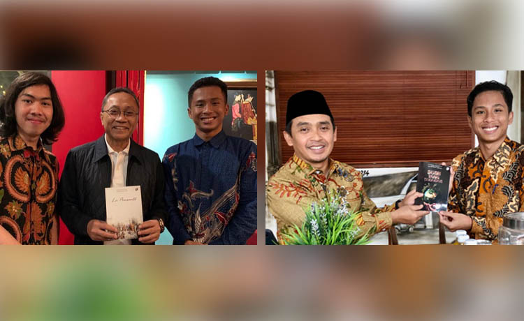 MASIH MUDA: Dafiq Febriali Sahl diapresiasi oleh Menko Pangan Zulkifli Hasan dan Wali Kota Pasuruan Adi Wibowo.