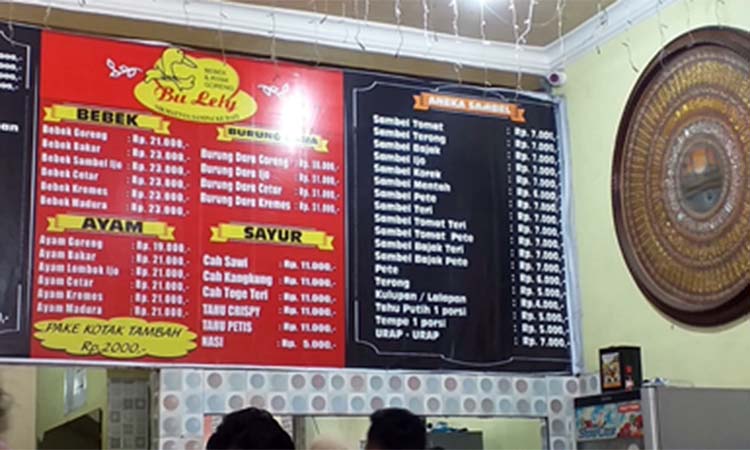Warung Bebek Bu Lely