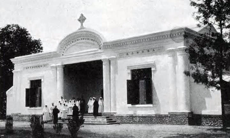 KUNO: Kondisi SDK Mater Dei di Heerenstraat (sekarang Jalan Suroyo) sekitar tahun 1930.