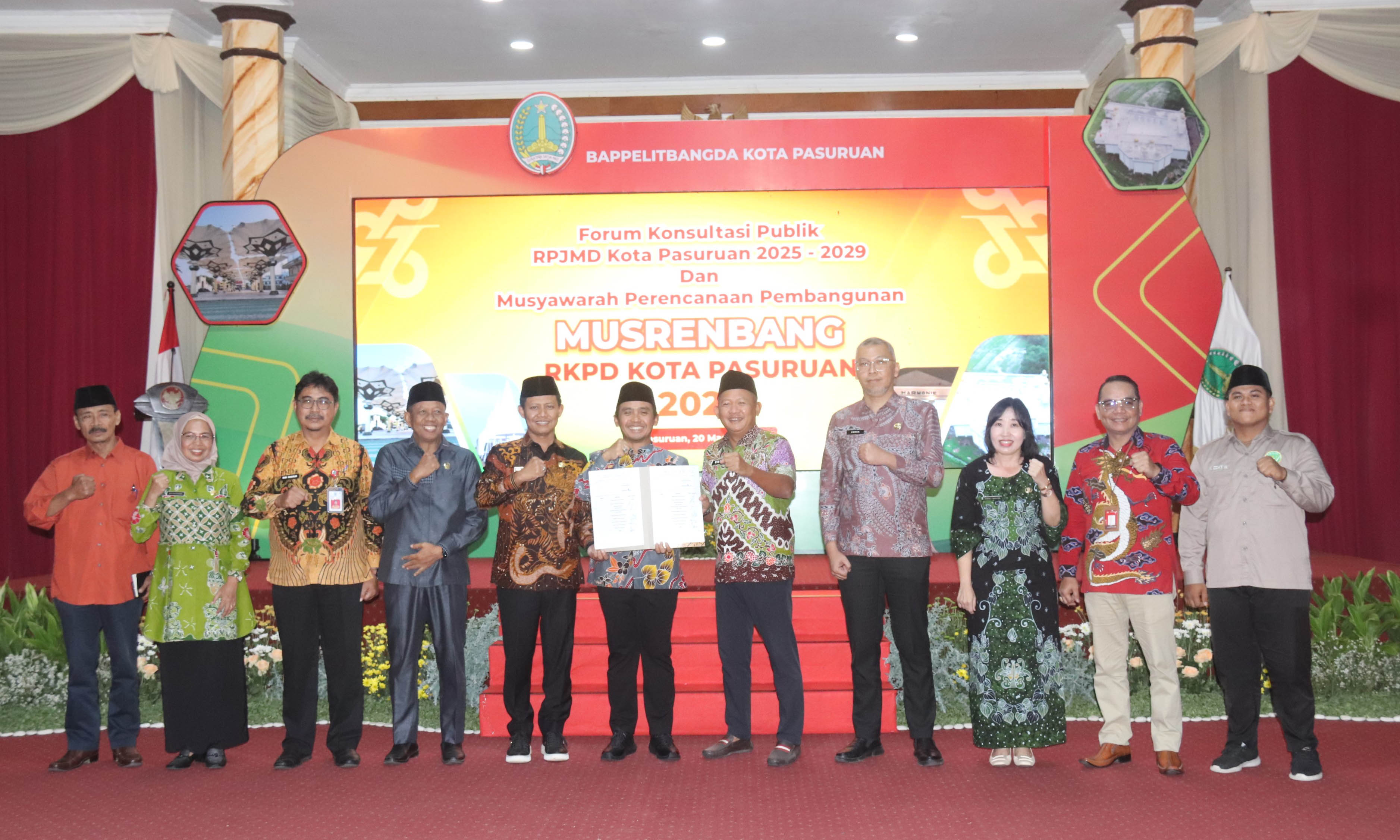 4.	SEPAKAT: Penandatanganan berita acara kesepakatan yang ditanda-tangani oleh Wakil Pemangku Kepentingan yang menjadi bahan penyempurnaan Dokumen Perencanaan Daerah.
