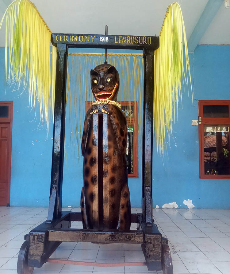 KOKOH: Kentongan Lembu Suro yang berada di Kelurahan Mangunharjo, Kecamatan Mayangan, Kota Probolinggo.