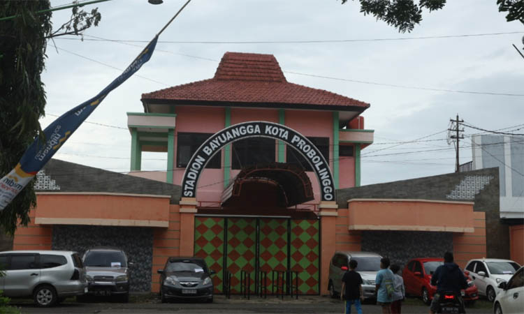 PALING BESAR: Stadion Bayuangga yang merupakan fasilitas olahraga doutdoor terbesar di Kota Probolinggo. Karena belum banyak memiliki venue, Kota Probolinggo taky a