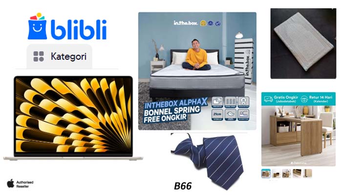 Sejumlah produk unggulan berkualitas yang bisa dibeli dengan murah dan aman di Blibli.