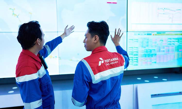 Sejumlah pegawai PGN saat melakukan mapping.