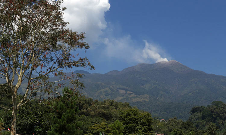 EKSOTIS: Gunung Welirang yang berdekatan dengan Gunung Arjuno. Aktivitas penambangan belerang yang selama ini dilakukan di Gunung Welirang, akhirnya dilarang.