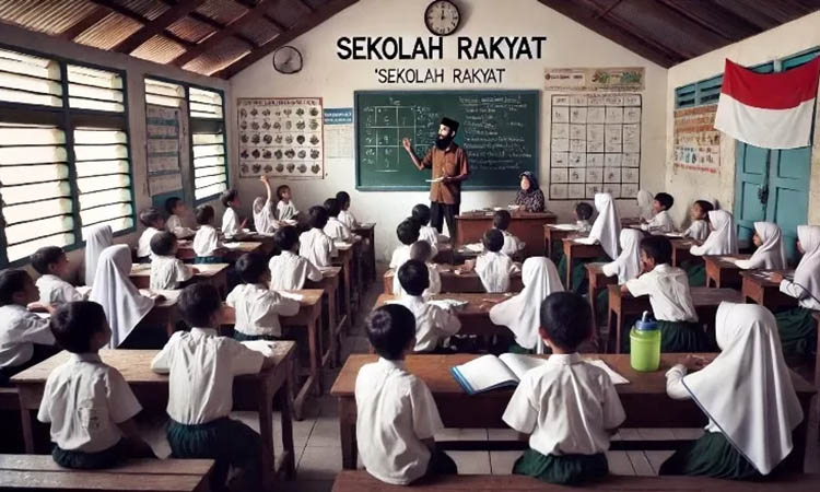 Ilustrasi sekolah rakyat