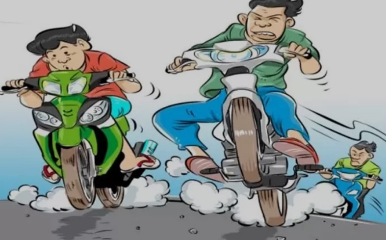ilustrasi balapan liar/Batam Pos