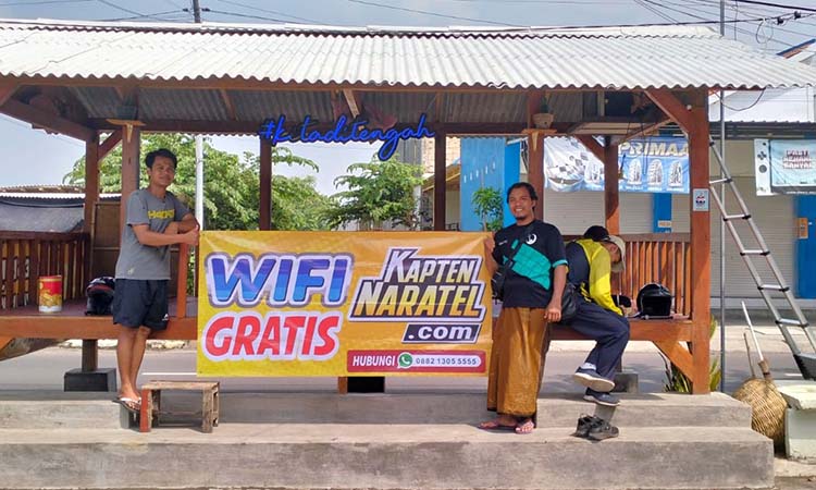 PEDULI: Wifi gratis sebagai CSR Kapten Naratel yang tersebar di 200 titik se-Kota dan Kabupaten Pasuruan mulai dari kantor kecamatan, kelurahan, sampai RW-RW.