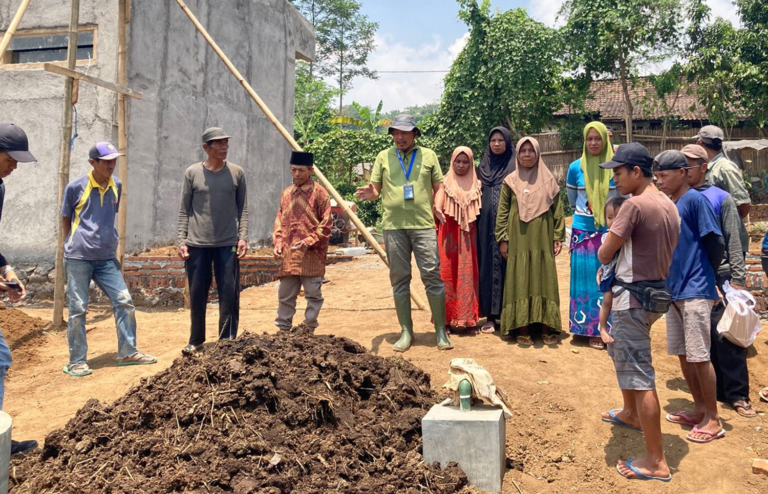 PENDAMPINGAN: Pokmas Garuda Sakti pelatihan pengelolaan biogas. Dengan  memanfaatkan kotoran hewan (kohe) sapi.