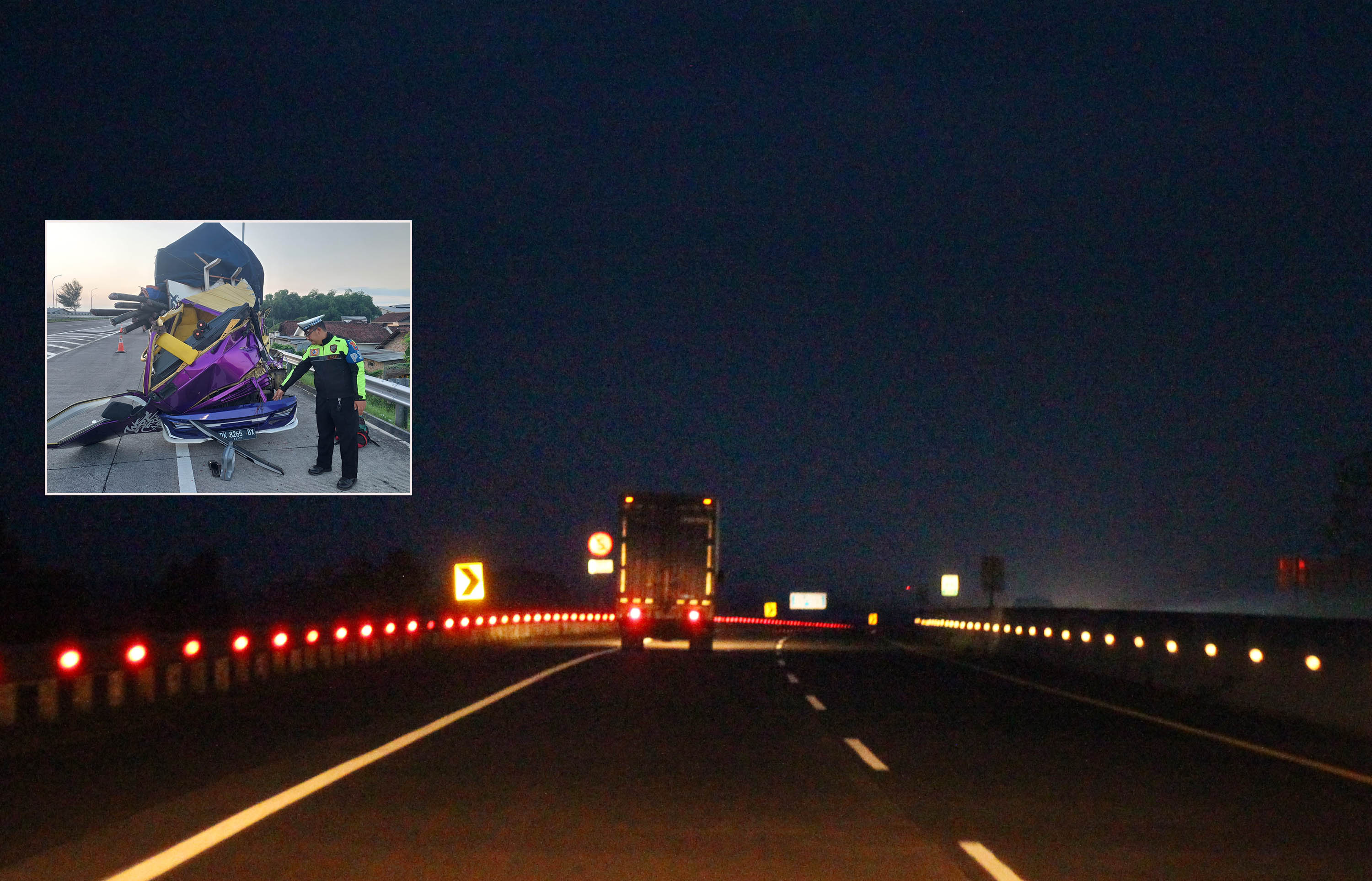 JALUR BEBAS HAMBATAN: Kendaraan yang melintas di jalan tol Gempol-Pasuruan. Kurun waktu setengah tahun, ada sekitar 88 kali kejadian kecelakaan di sepanjang tahun.