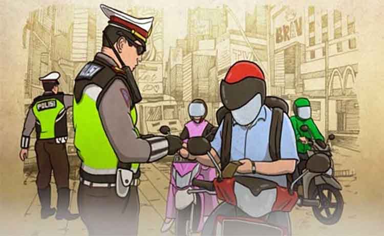 Ilustrasi Tilang