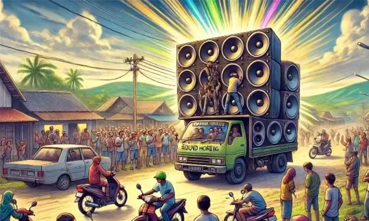 Ilustrasi sound horeg