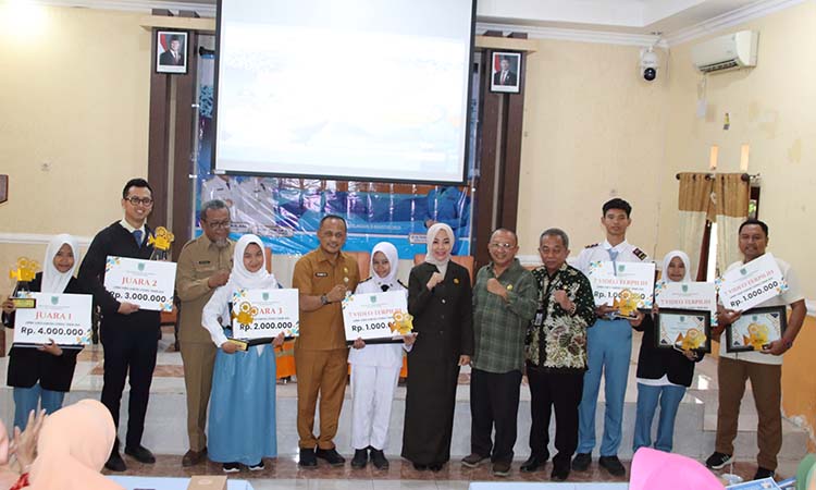 Pemenang lomba video literasi.
