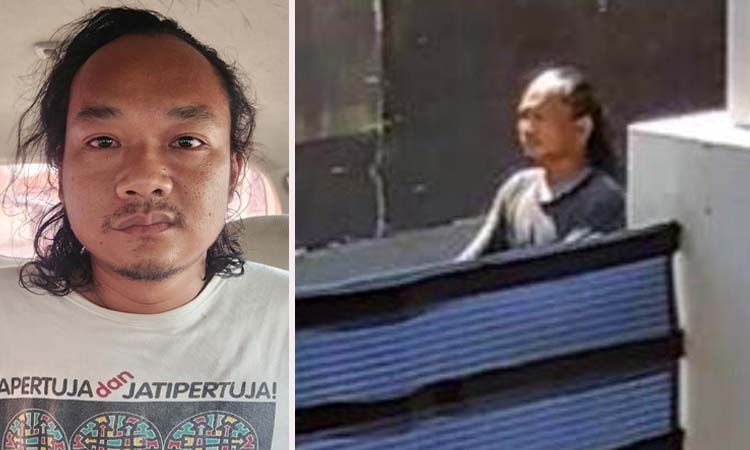 TERUNGKAP: Aksi pelaku yang terekam CCTV. Inset pelaku saat diamankan petugas.