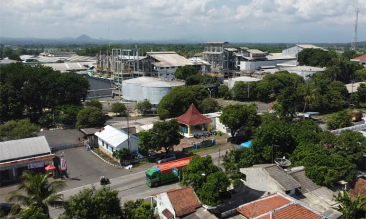 POTENSIAL: Wilayah di Kecamatan Gending dipotret dari atas. Sejak terbentang ruas tol Pasuruan-Probolinggo, Gending digadang-gadang bisa menjadi kawasan industry baru.