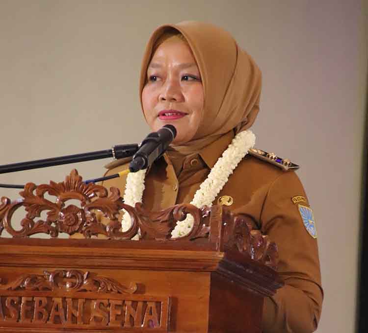SADAR HUKUM: Wakil Wali Kota Probolinggo Hj. Ina Dwi Lestari, S.AP., M.M. mengapresiasi diselenggarakannya Festival Literasi Hukum.