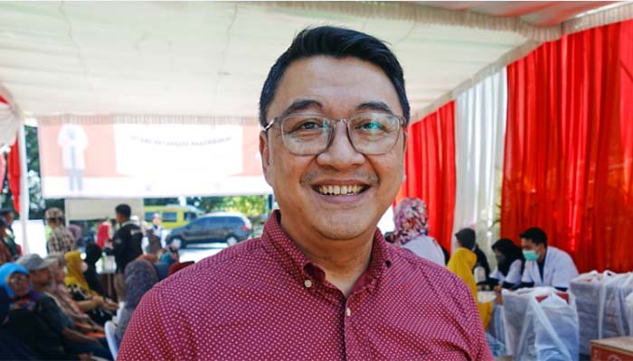 Plant Director PT Organon Pharma Indonesia Tbk, Andri Soelastyo. (Moch. Rizky Pratama Putra/JawaPos.com)