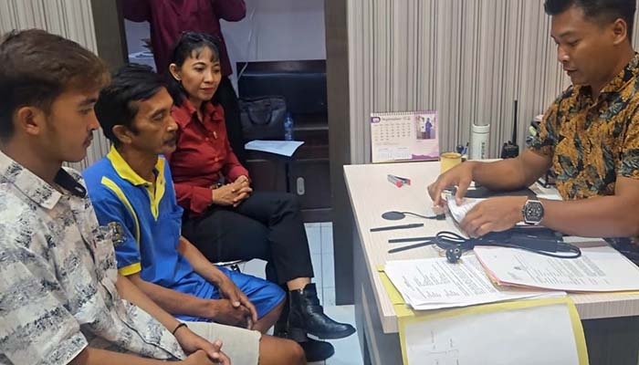 TERANCAM 15 TAHUN PENJARA: Bapak dan anak asal Kuripan Probolinggo tersangka kasus pembunuhan di jalur Bromo, Sukapura, Probolinggo.