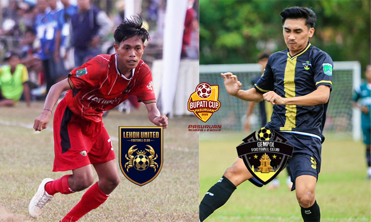 BAKAL BERTEMU: Defender Lekok United M Ghozali (kiri ) yang Selasa (12/9) sore akan memperkuat Lekok United. Dia akan emnghadapi gempuran penyerang Gempol FC.