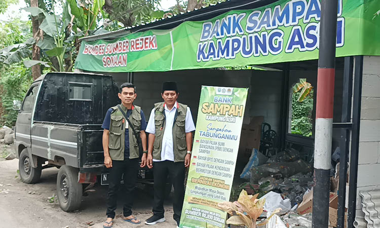 Tampak depan Bank Sampah Sokaan Asri.