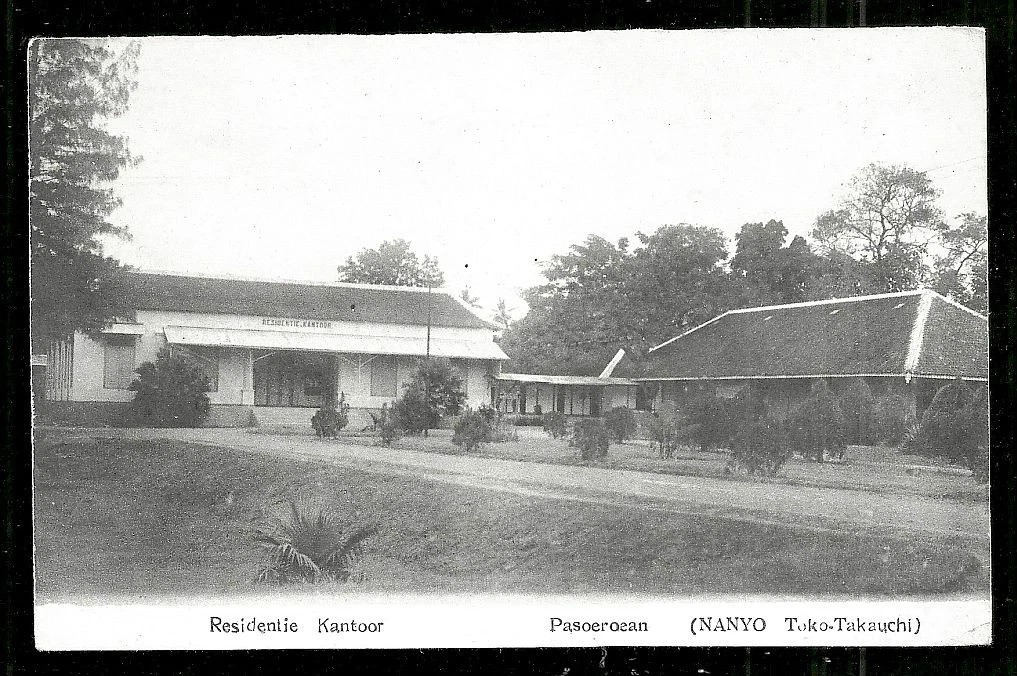KANTOR: Bangunan kantor Residen Pasuruan pada akhir 1800-an yang kini menjadi eks kantor Pemkab Pasuruan di Hayam Wuruk, Kota Pasuruan.