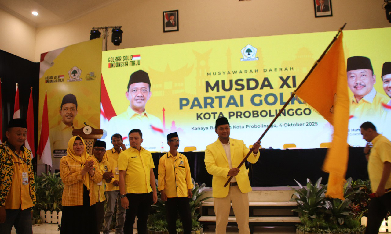 AMANAH: H. Fernanda Zulkarnain kembali menakhodai DPD Partai Golkar Kota Probolinggo Periode 2025-2030.