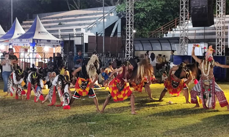 BUDAYA : Penampilan Pasukan Seni Reog semakin menambah khasanah kekayaan budaya masyarakat pendalungan, budaya Kota Probolinggo.