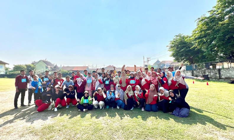SEHAT: Sejumlah peserta KESORGA sesuai kegiatan olah raga bersama. Olah raga ini, merupakan kegiatan penting untuk meningkatkan derajat kesehatan masyarakat.
