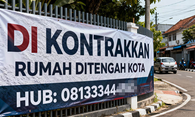 Salah satu contoh penulisan kata Di yang keliru.