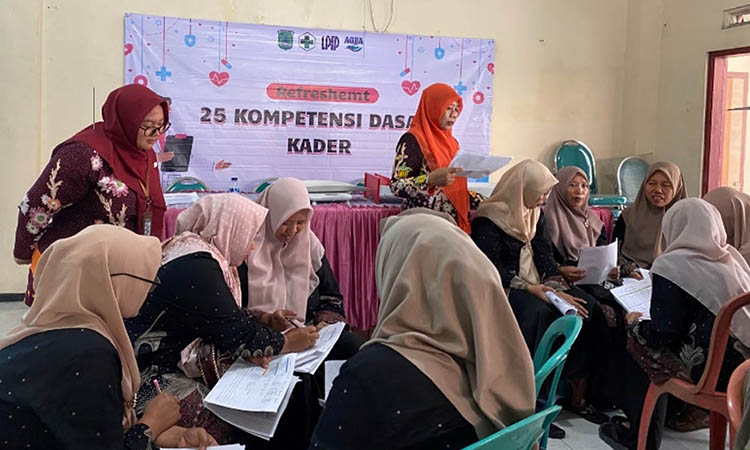 PELATIHAN: Kegiatan edukasi yang diberikan Puskesmas Gondangwetan kepada kader kesehatan. Untuk mempermudah pembinaan tersebut, Puskesmas Gondangwetan menerapkan inovasi SMART GONTA.